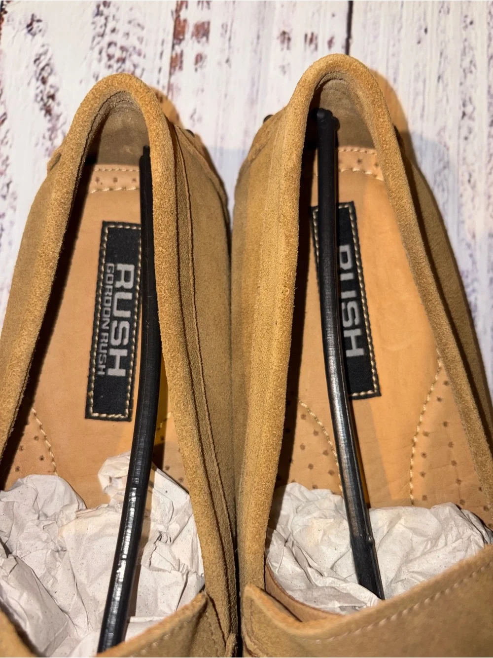 Gordon Rush Men's Suede Loafers in Tan Brown Size 9 NWOT